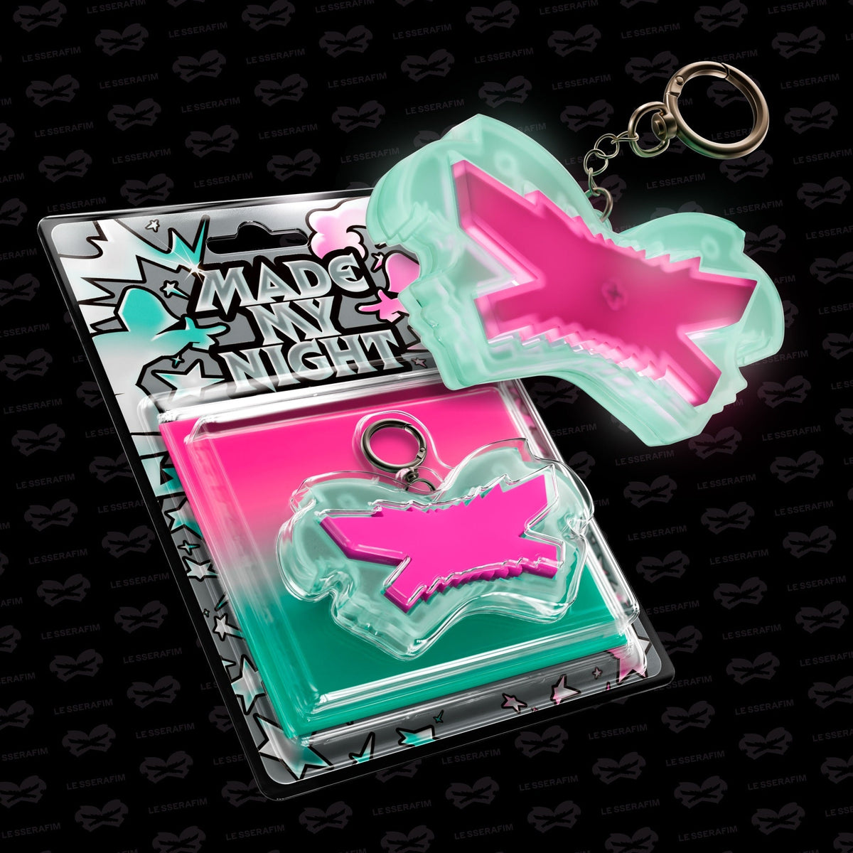 2ND Single Album 'Made My Night' (Glow Clicker Keychain) [Pink Ver.]