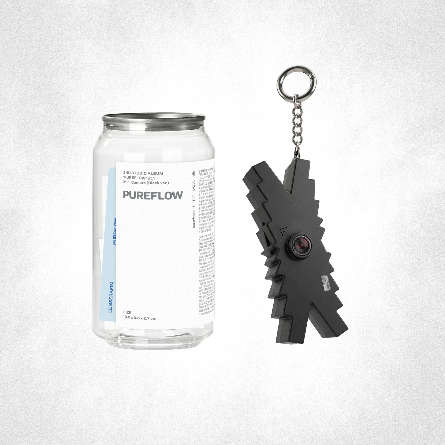 2ND Studio Album 'Pureflow' Pt.1 [Black Ver.] (Mini Camera, Photocard, Screen Protector)