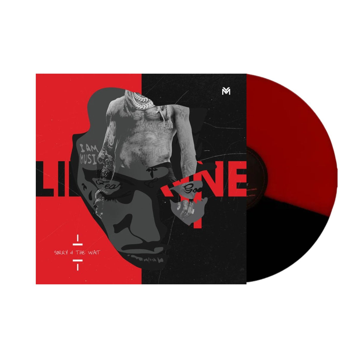 Lil Wayne Sorry 4 The Wait limited edition red and black split double vinyl LP