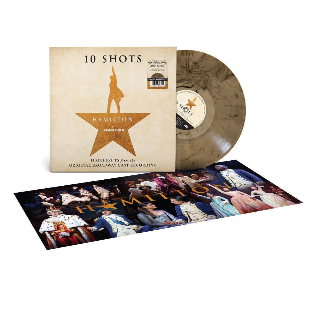 Hamilton: 10 Shots (Highlights From The Original Broadway Cast Recording) (Cabinet Battle Vinyl Tan Smoke Vinyl)