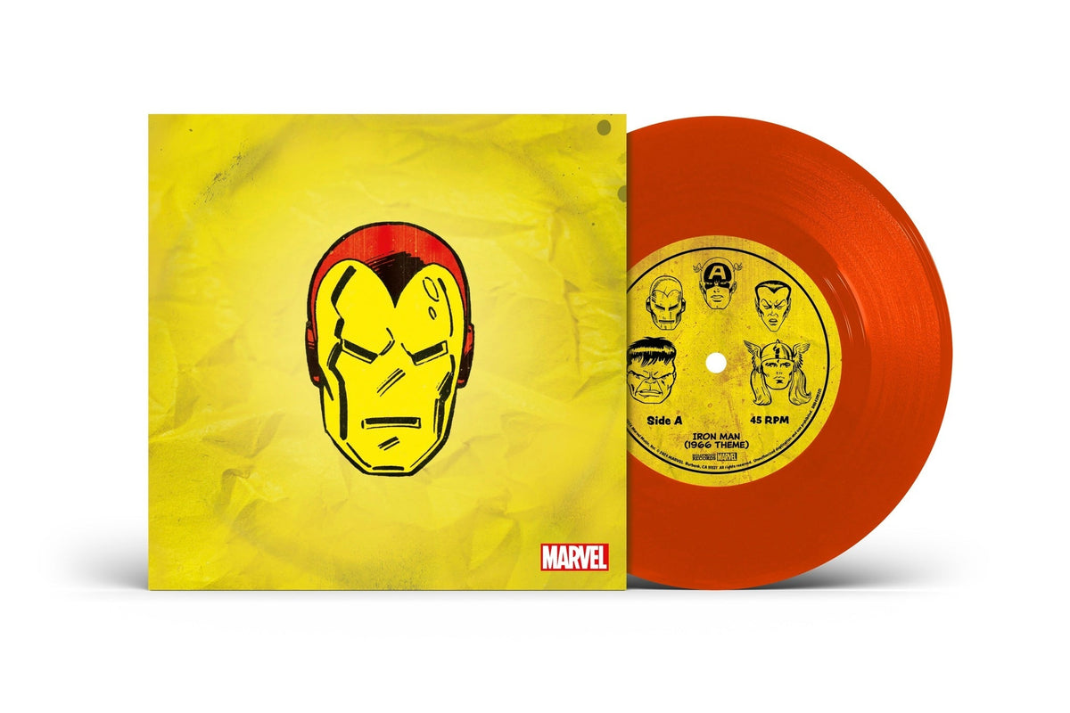 Iron Man (1966 Theme) / Merry Marvel Marching Society [Translucent Red 7" Single]