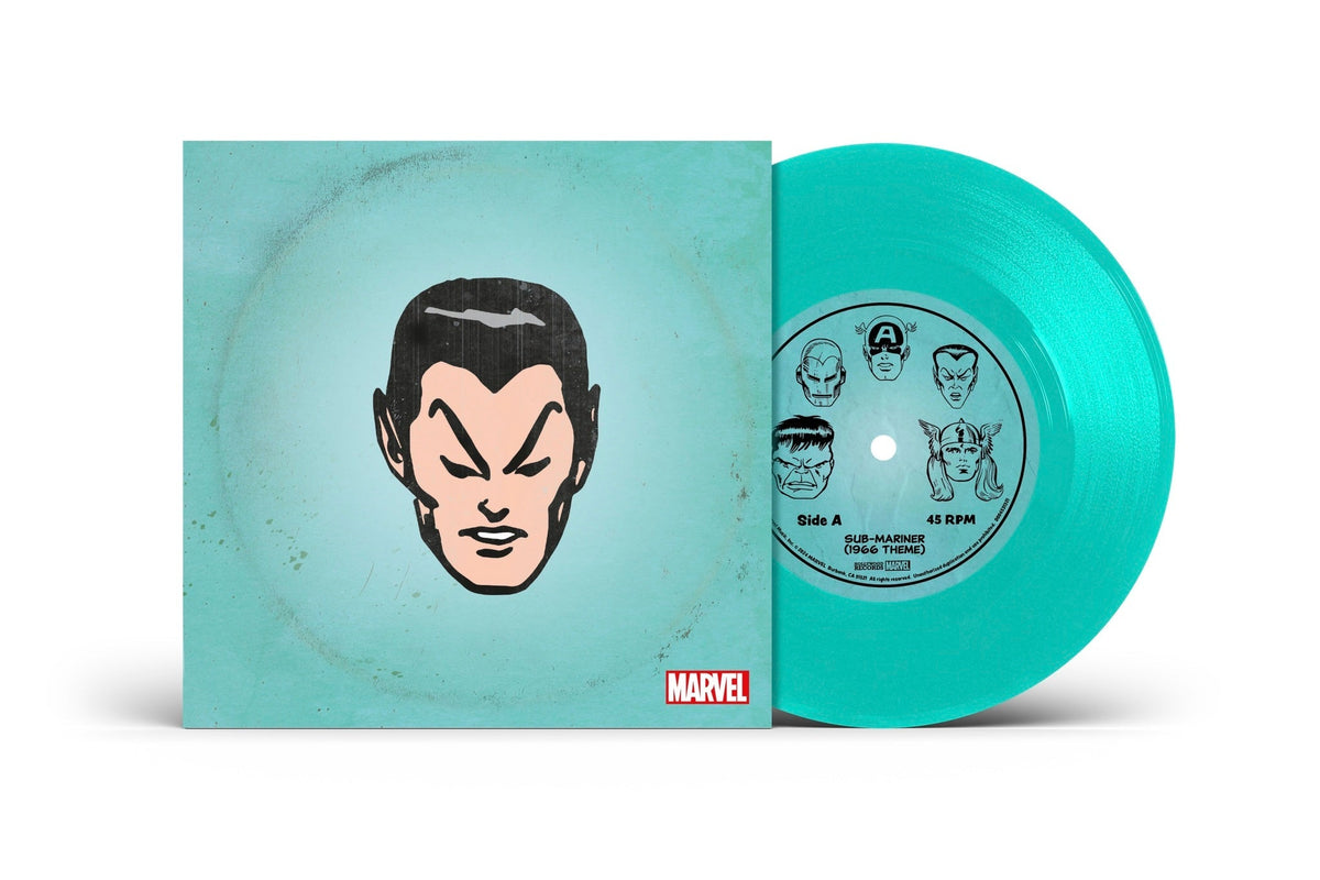 Sub-Mariner (1966 Theme) / Merry Marvel Marching Society [Translucent Sea Foam 7" Single]