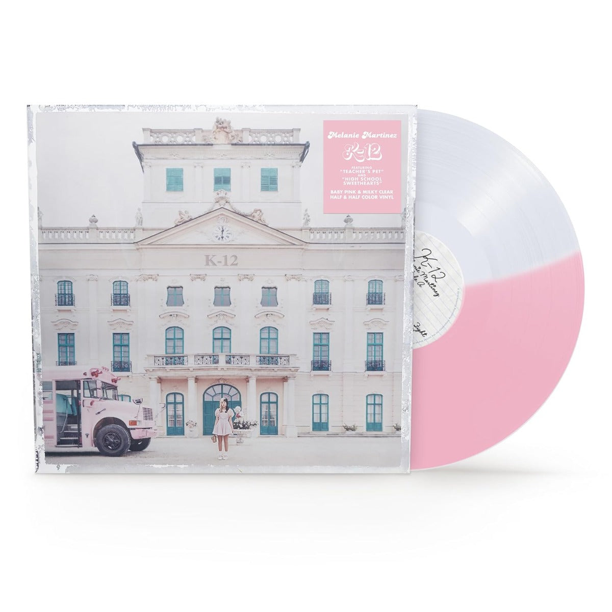 Melanie Martinez K-12 half baby pink and half milky clear vinyl LP