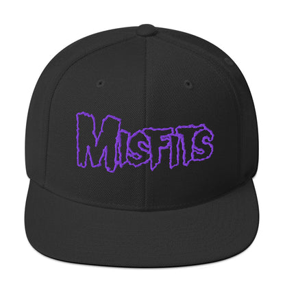Misfits - Purple Drip Logo Snapback HD Embroidered Hat