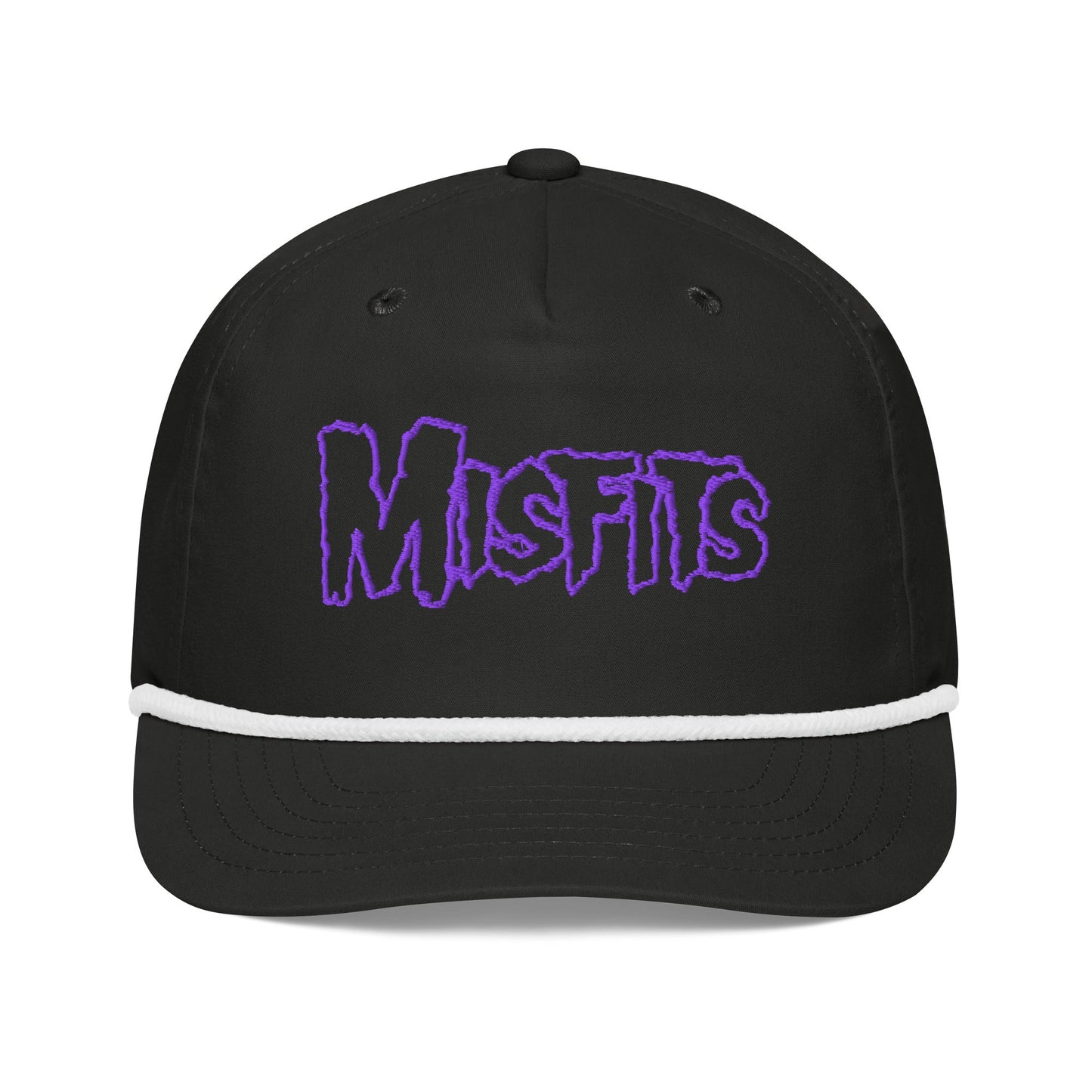 Misfits - Purple Logo Roped Snapback HD Embroidered Hat