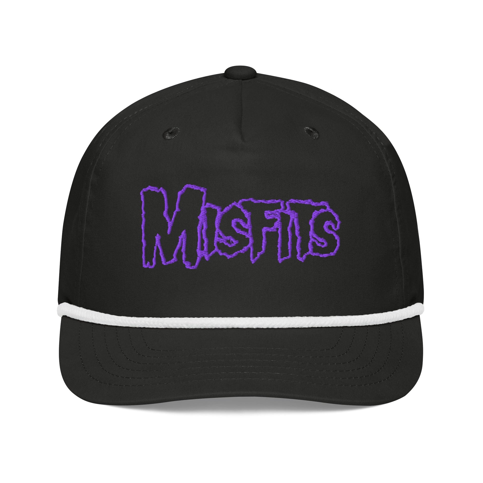 Misfits - Purple Logo Roped Snapback HD Embroidered Hat