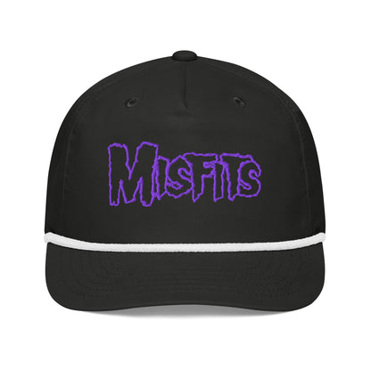 Misfits - Purple Logo Roped Snapback HD Embroidered Hat