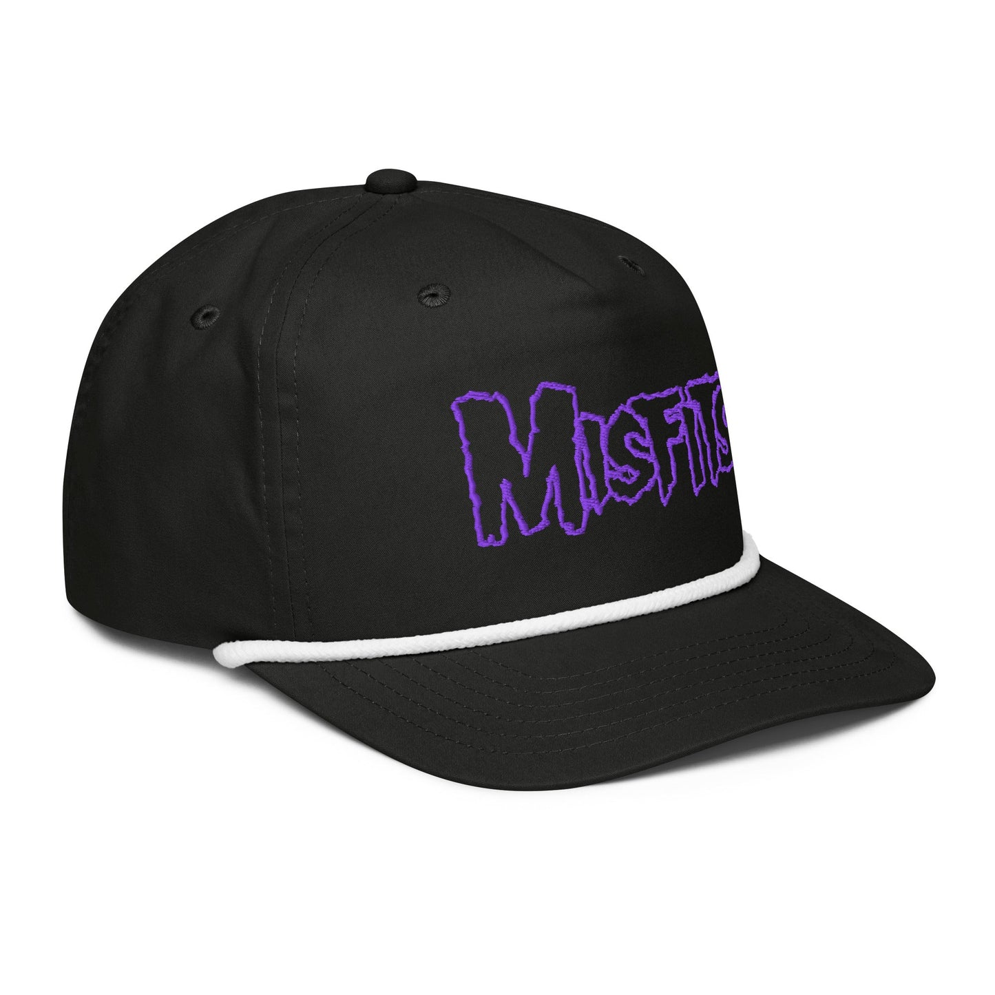 Misfits - Purple Logo Roped Snapback HD Embroidered Hat