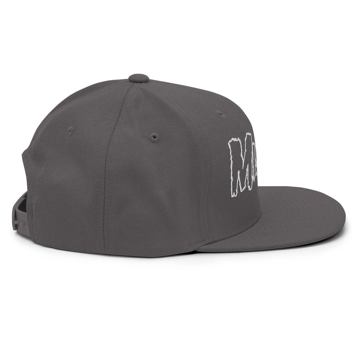 Misfits - White on Gray Snapback HD Embroidered Hat