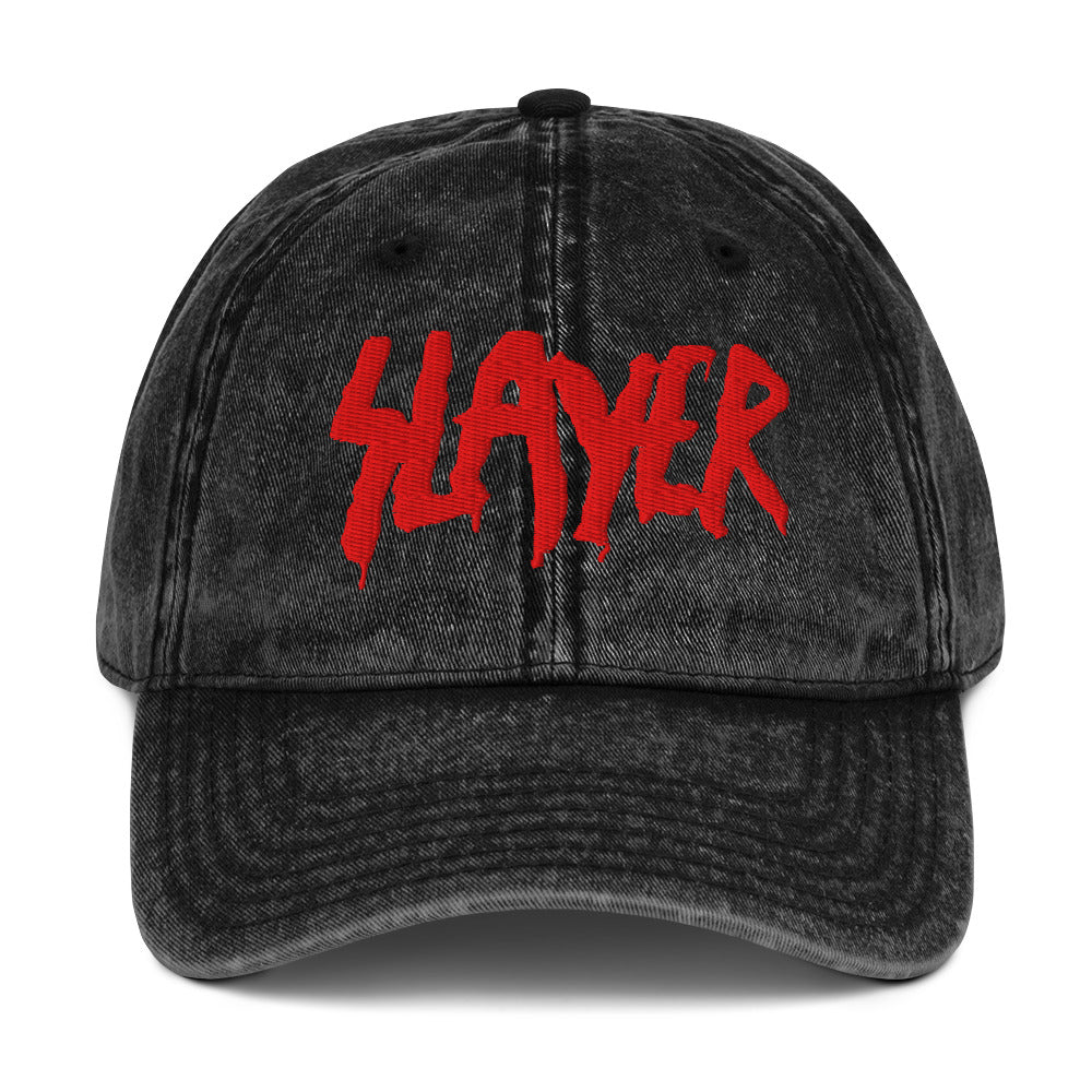 Slayer - Vintage Cotton Twill HD Embroidered Cap