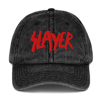 Slayer - Vintage Cotton Twill HD Embroidered Cap