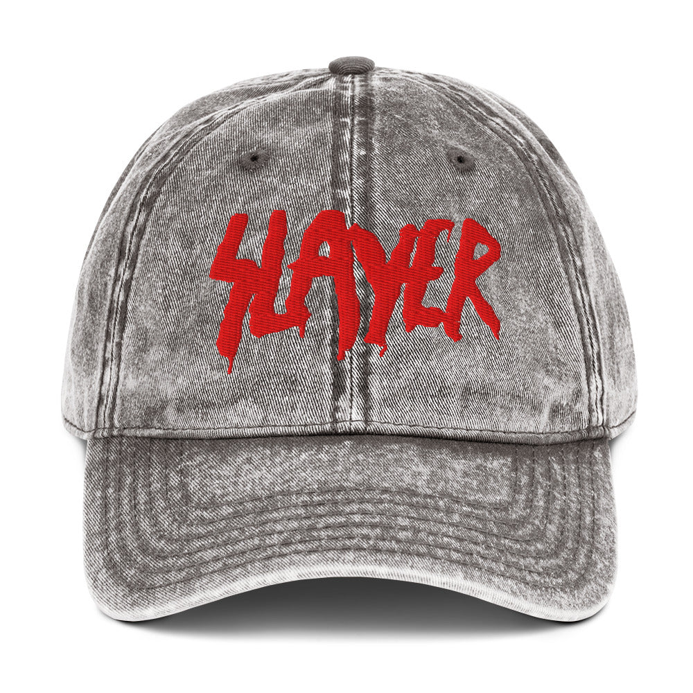 Slayer - Vintage Cotton Twill HD Embroidered Cap