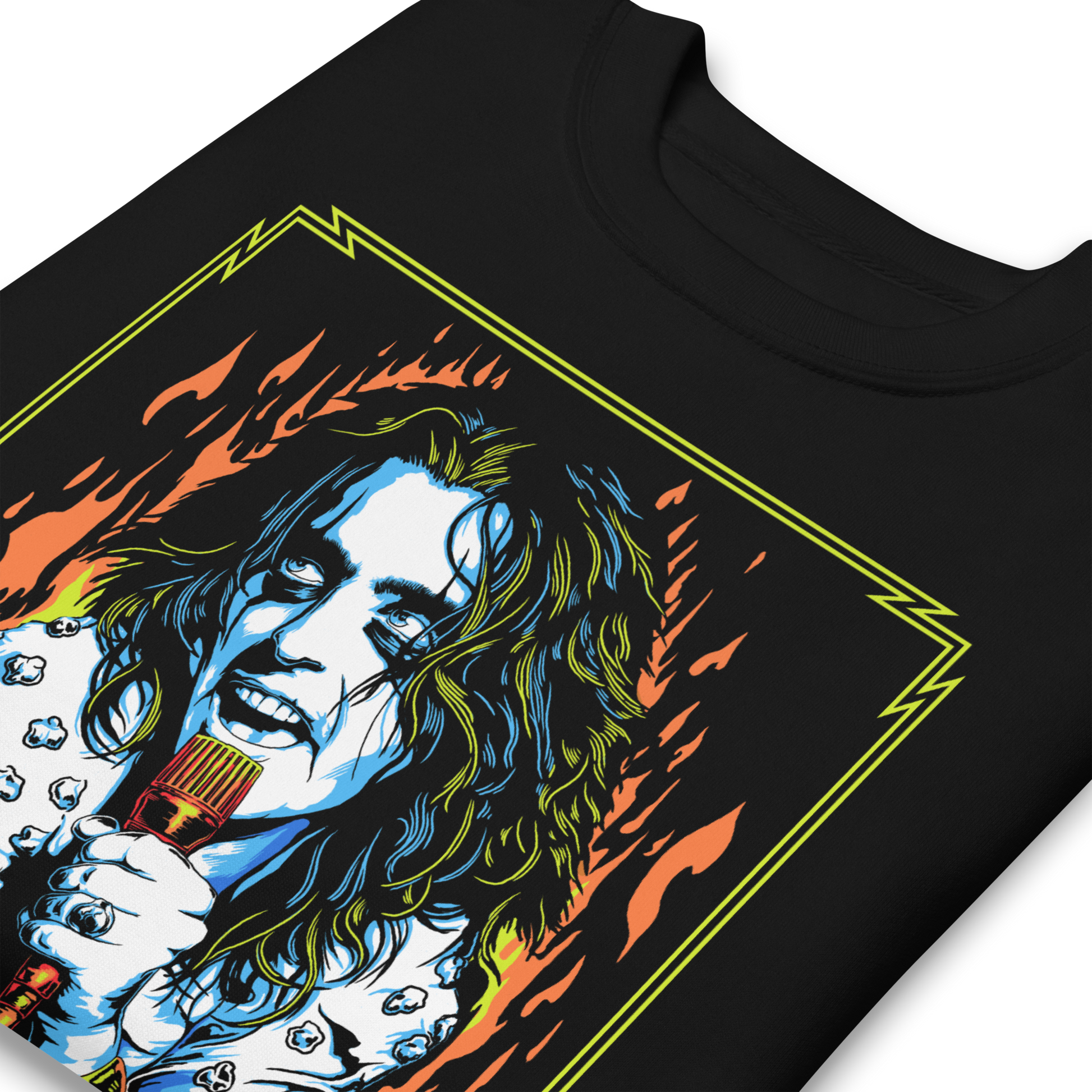 Alice Cooper - Flames Sweatshirt Black