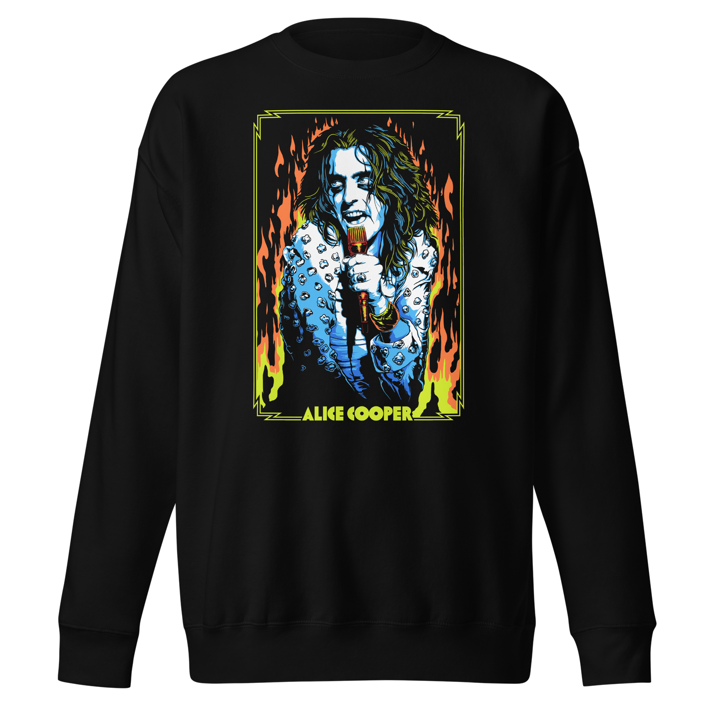 Alice Cooper - Flames Sweatshirt Black