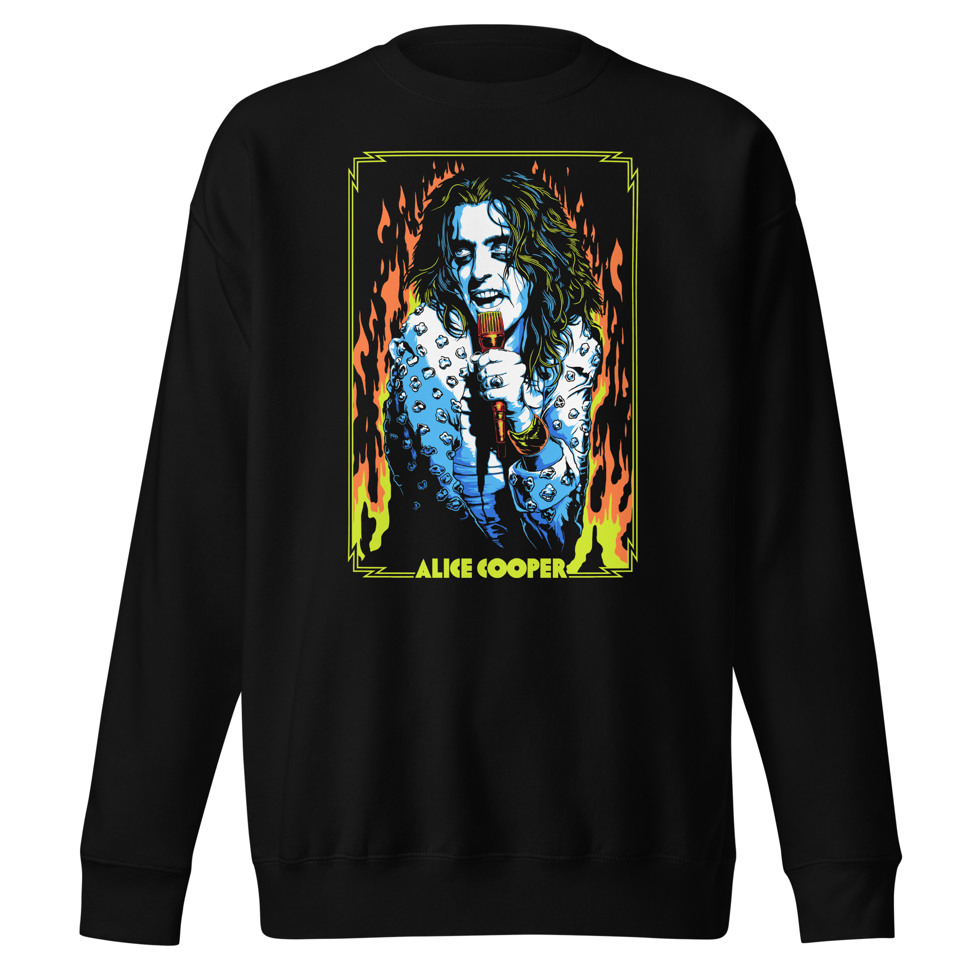 Alice Cooper - Flames Sweatshirt Black