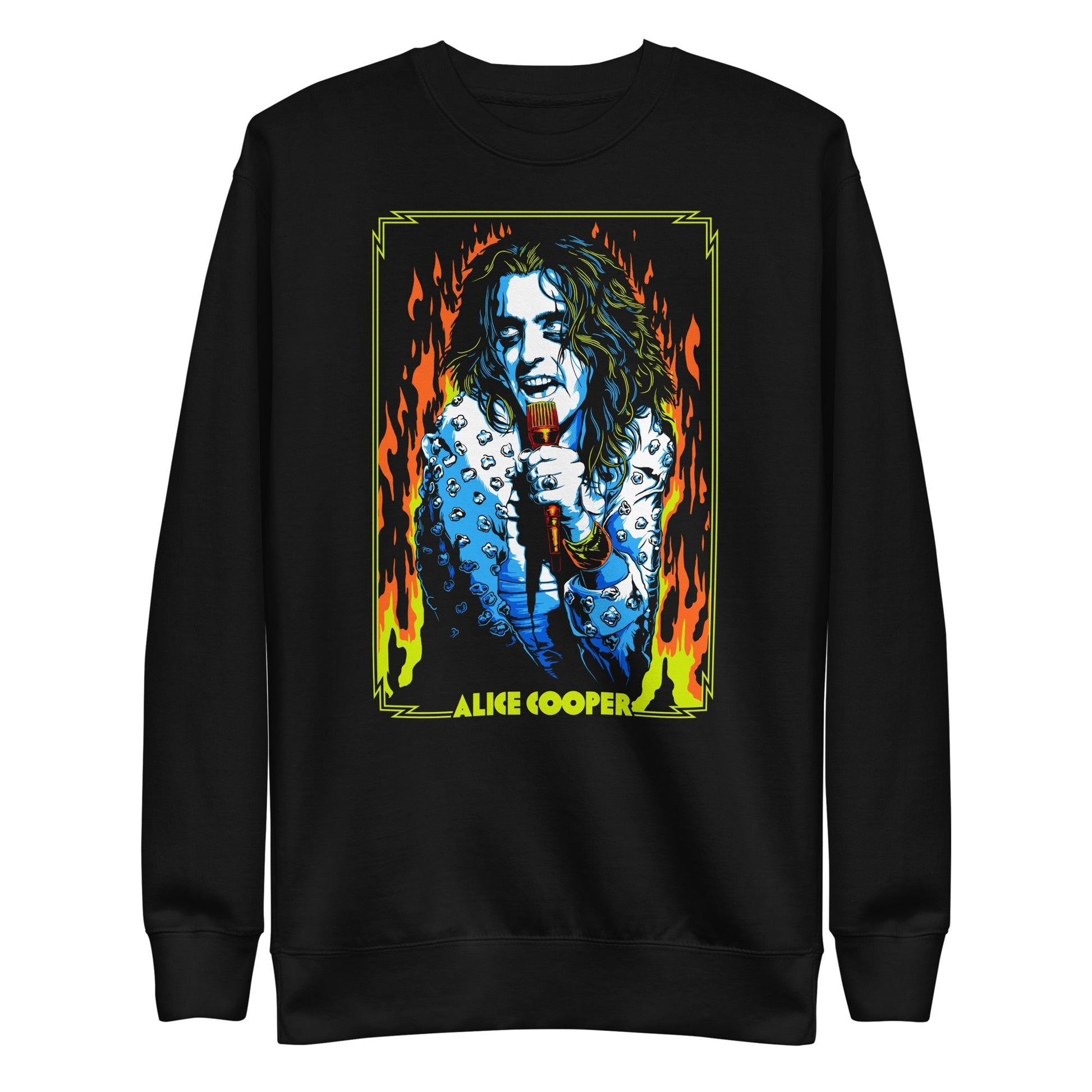 Alice Cooper - Flames Sweatshirt Black