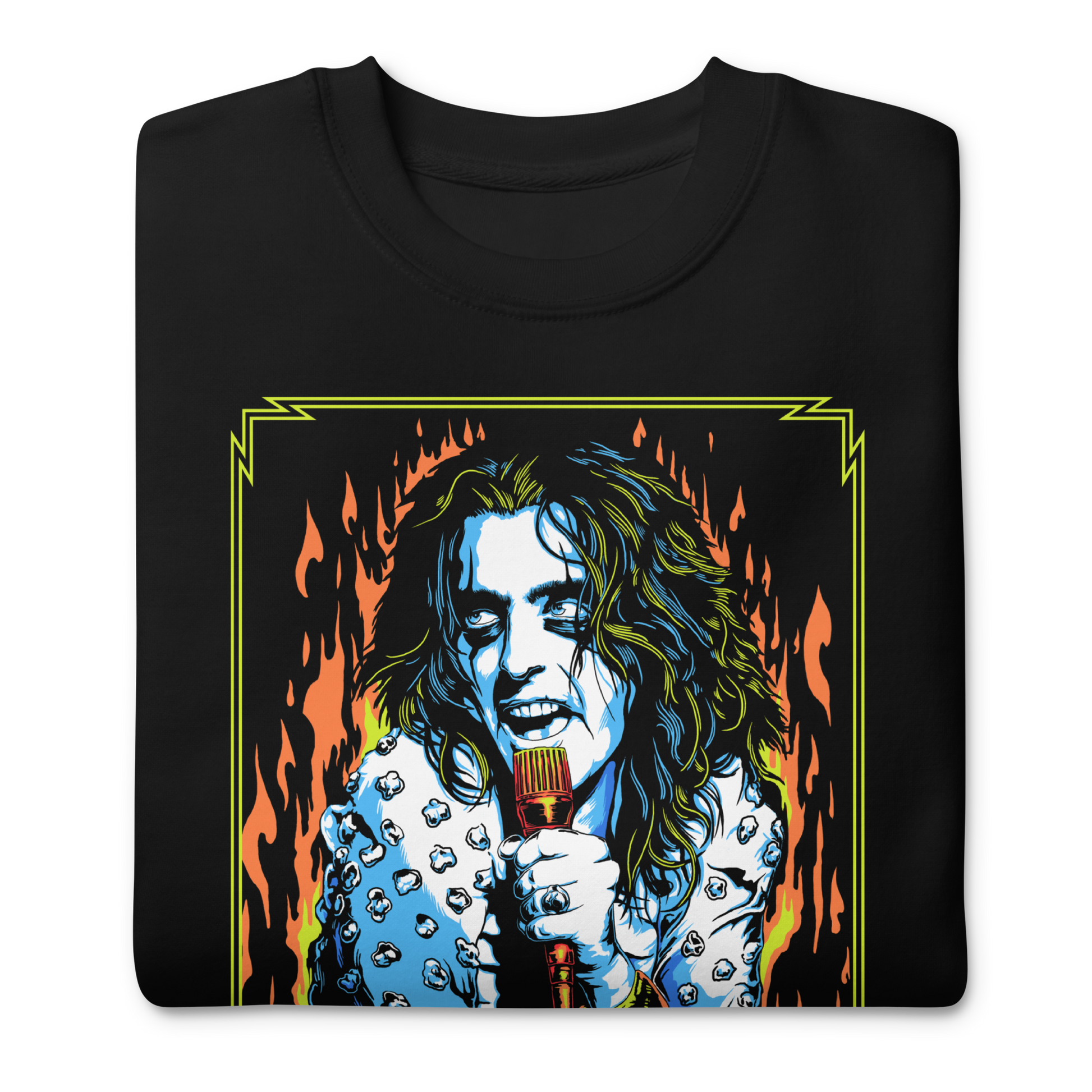 Alice Cooper - Flames Sweatshirt Black