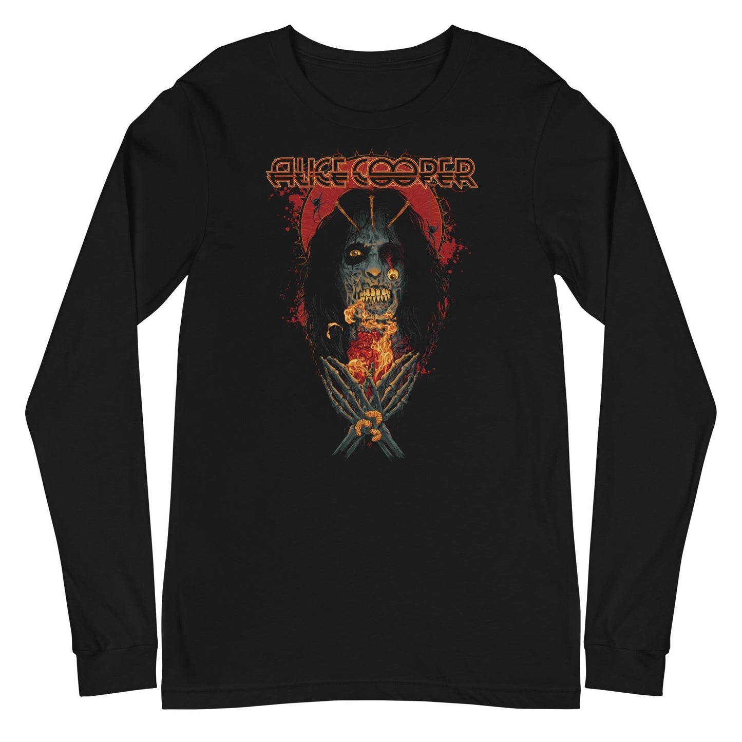 Alice Cooper - Skeleton Long Sleeve T-Shirt Black