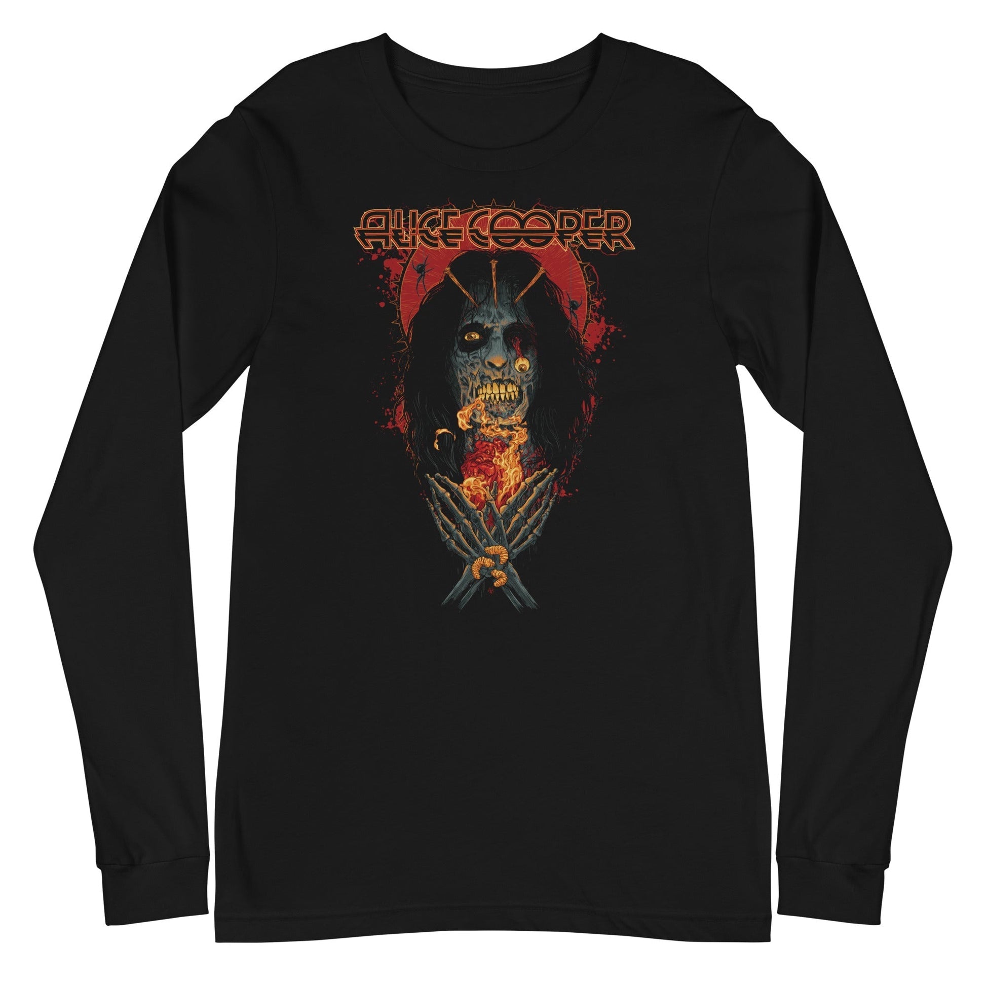 Alice Cooper - Skeleton Long Sleeve T-Shirt Black