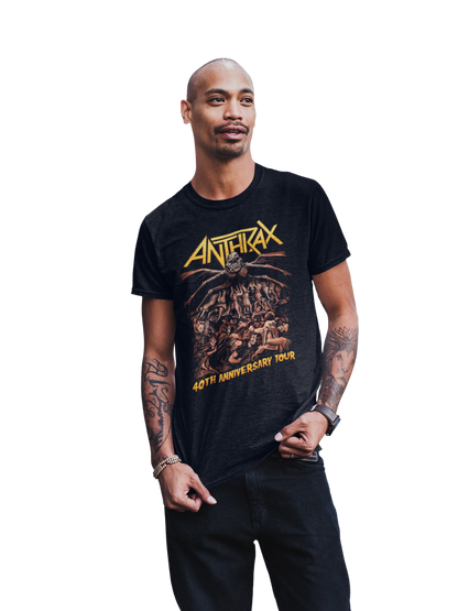 Anthrax - 40th Anniversary Tour T-Shirt Black