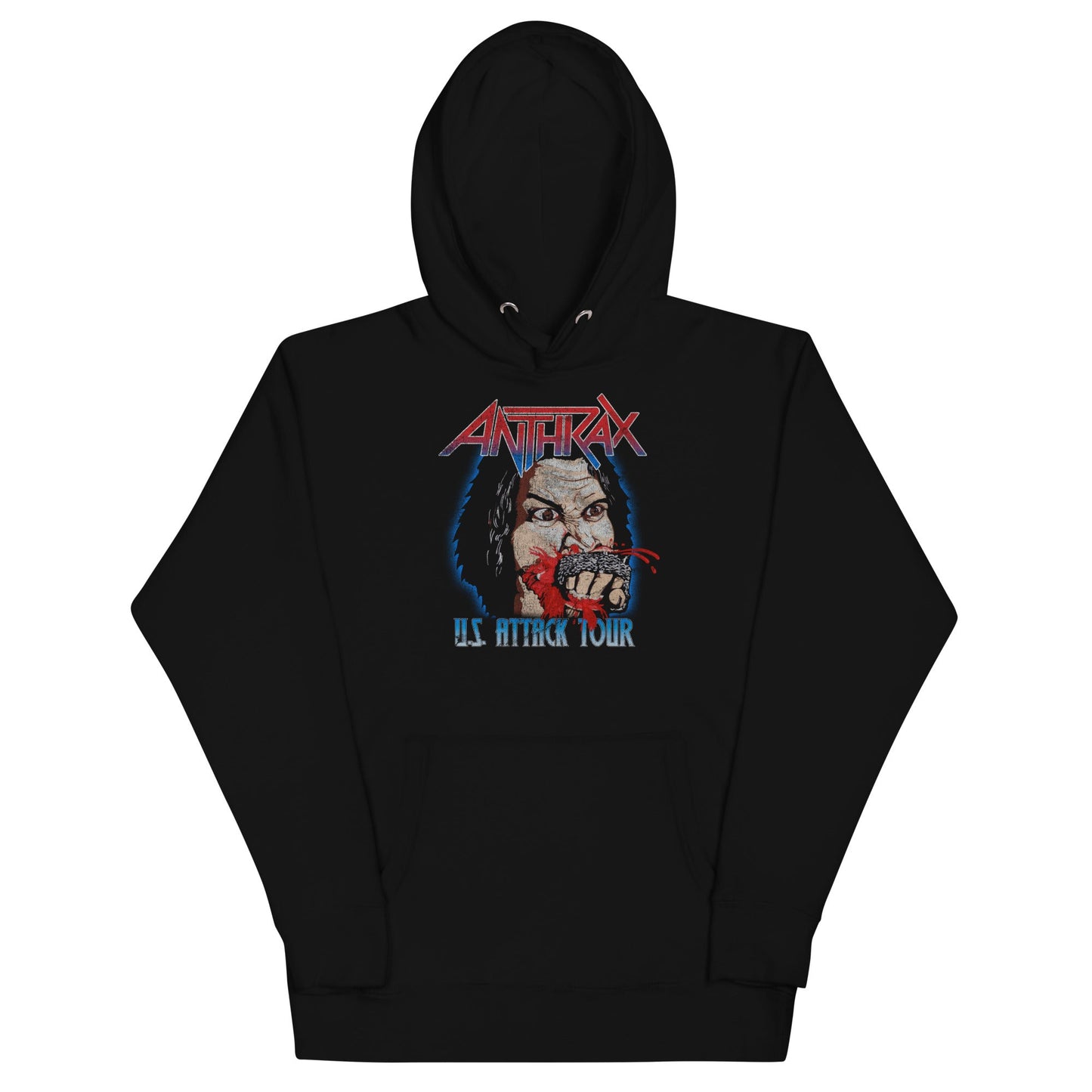Anthrax - US Attack Tour Hoodie Black
