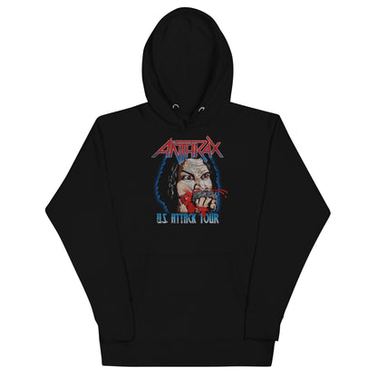 Anthrax - US Attack Tour Hoodie Black