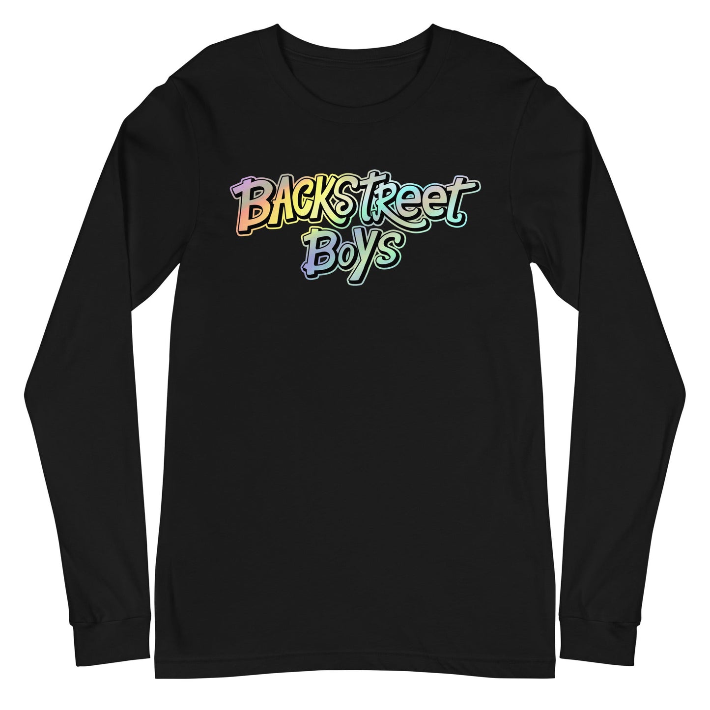 Backstreet Boys - Gradient Logo Long Sleeve T-Shirt Black