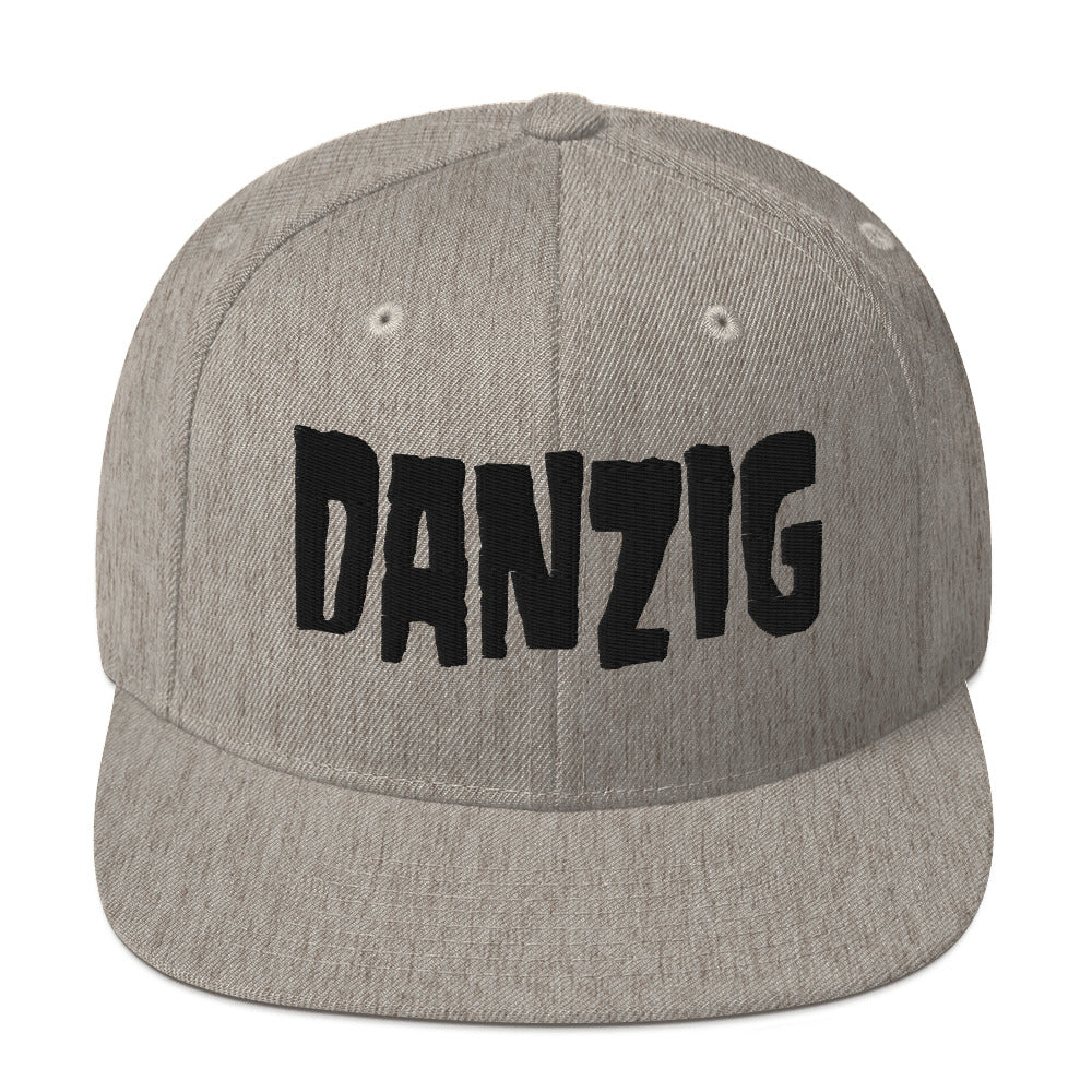 Danzig Classic Logo Grey Embroidered Snap Back Hat