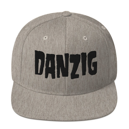 Danzig Classic Logo Grey Embroidered Snap Back Hat