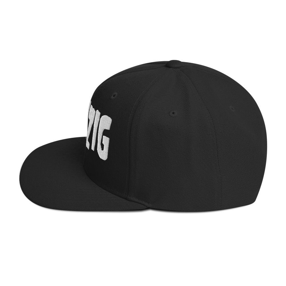 Danzig Classic Logo White Embroidered Snap Back Hat