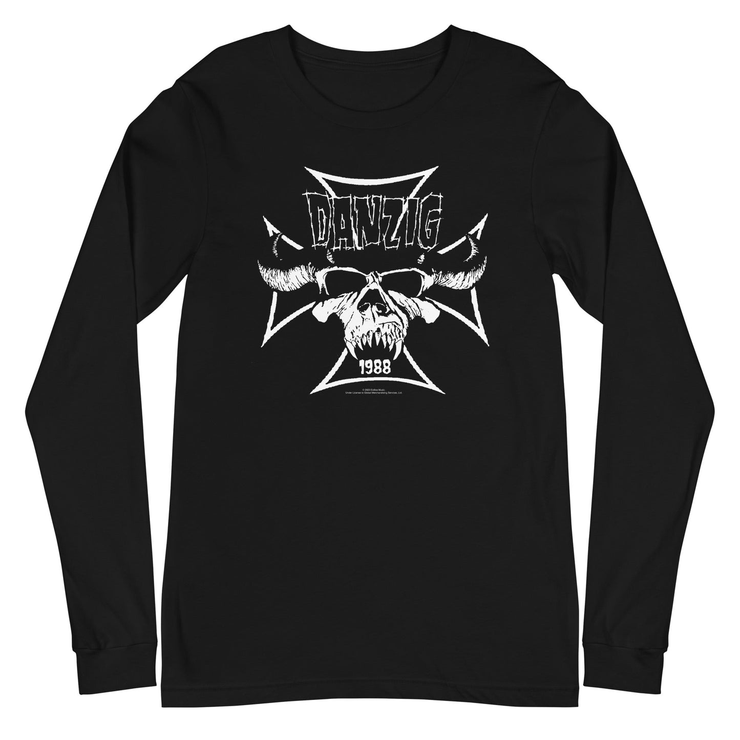 Danzig - Steer Skull Long Sleeve T-Shirt Black