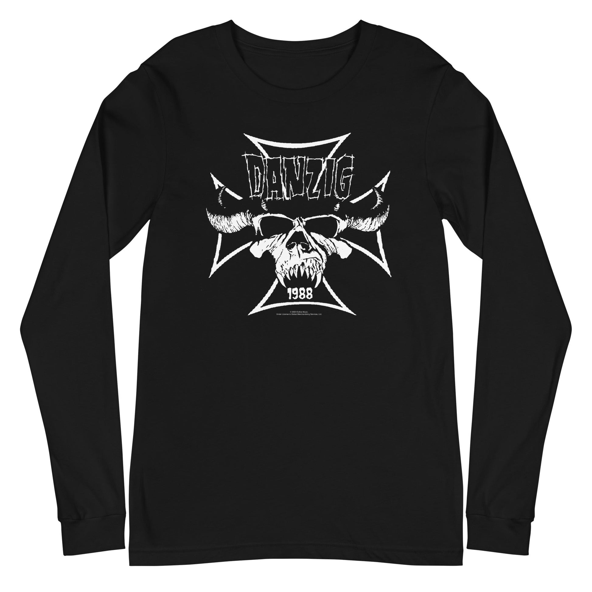 Danzig - Steer Skull Long Sleeve T-Shirt Black