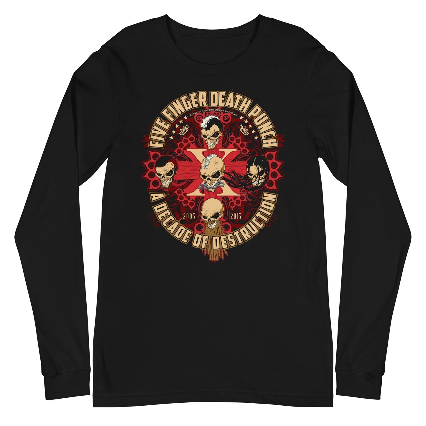 Five Finger Death Punch - Decade of Destruction Long Sleeve T-Shirt Black