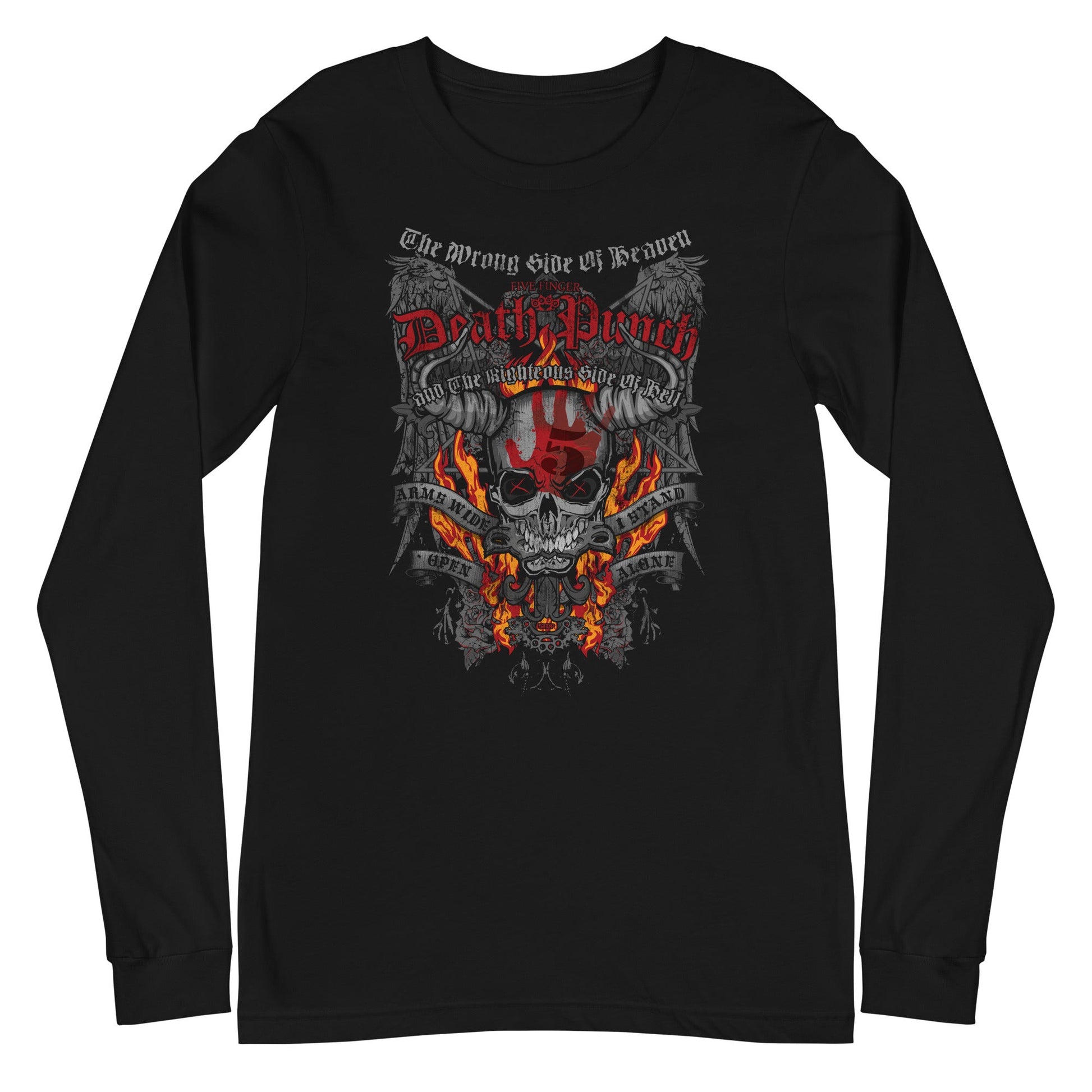 Five Finger Death Punch - Wrong or Righteous Long Sleeve T-Shirt Black