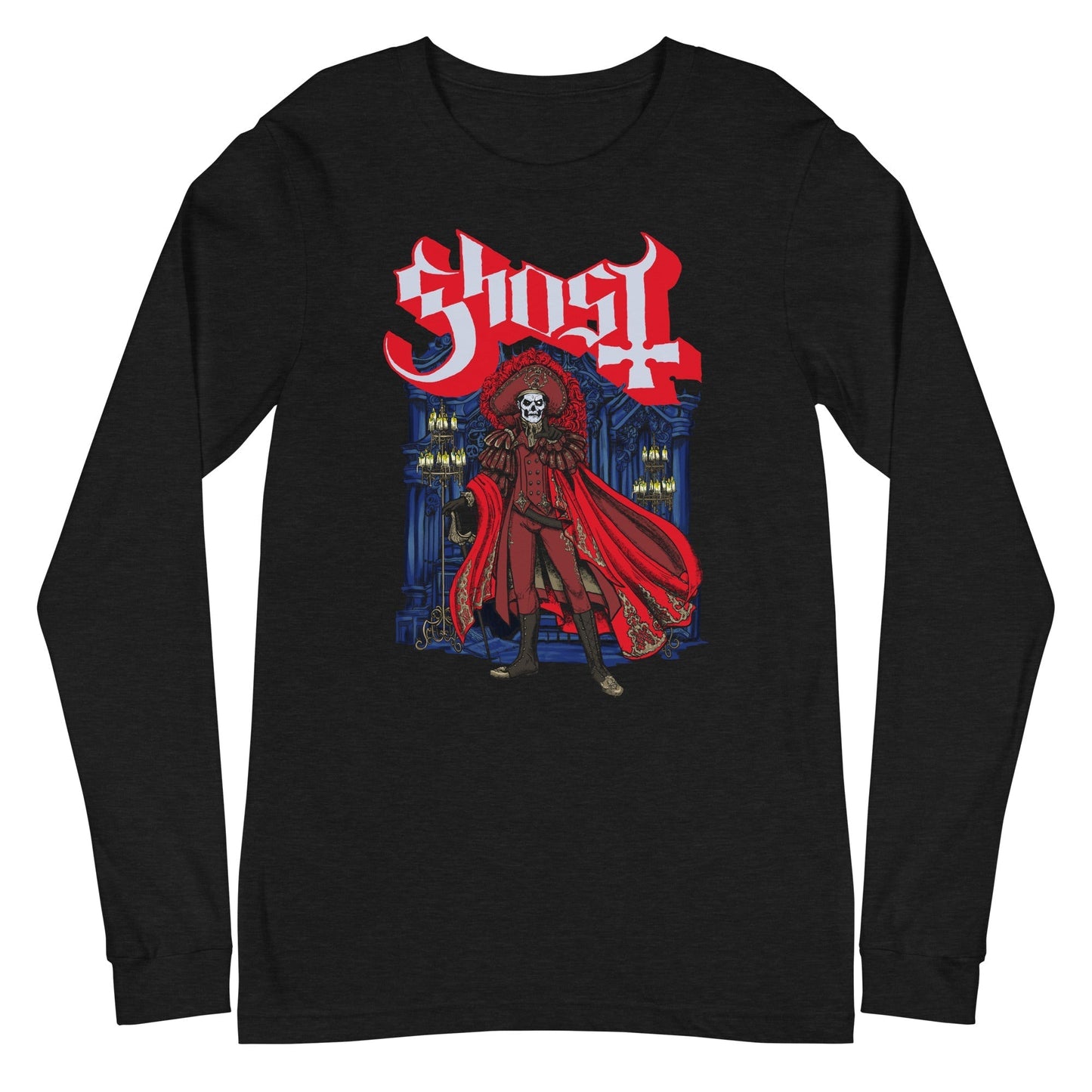 Ghost - Billowing Cape Long Sleeve T-Shirt Black