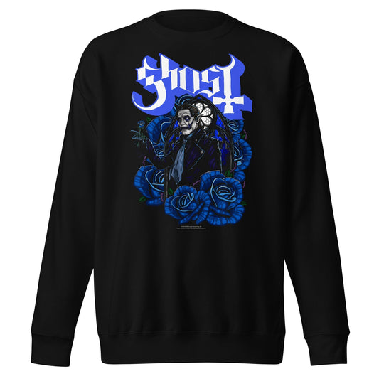 Ghost - Blue Roses Sweatshirt Black