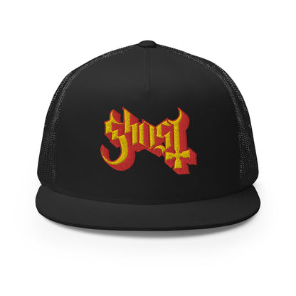 Ghost Embroidered Logo Trucker Hat