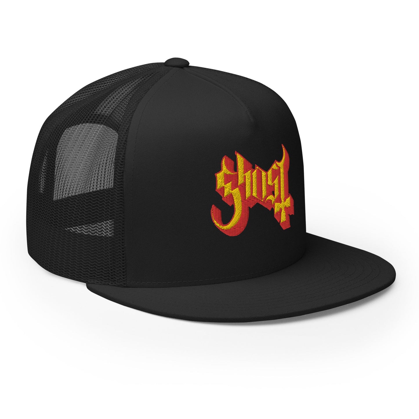 Ghost Embroidered Logo Trucker Hat