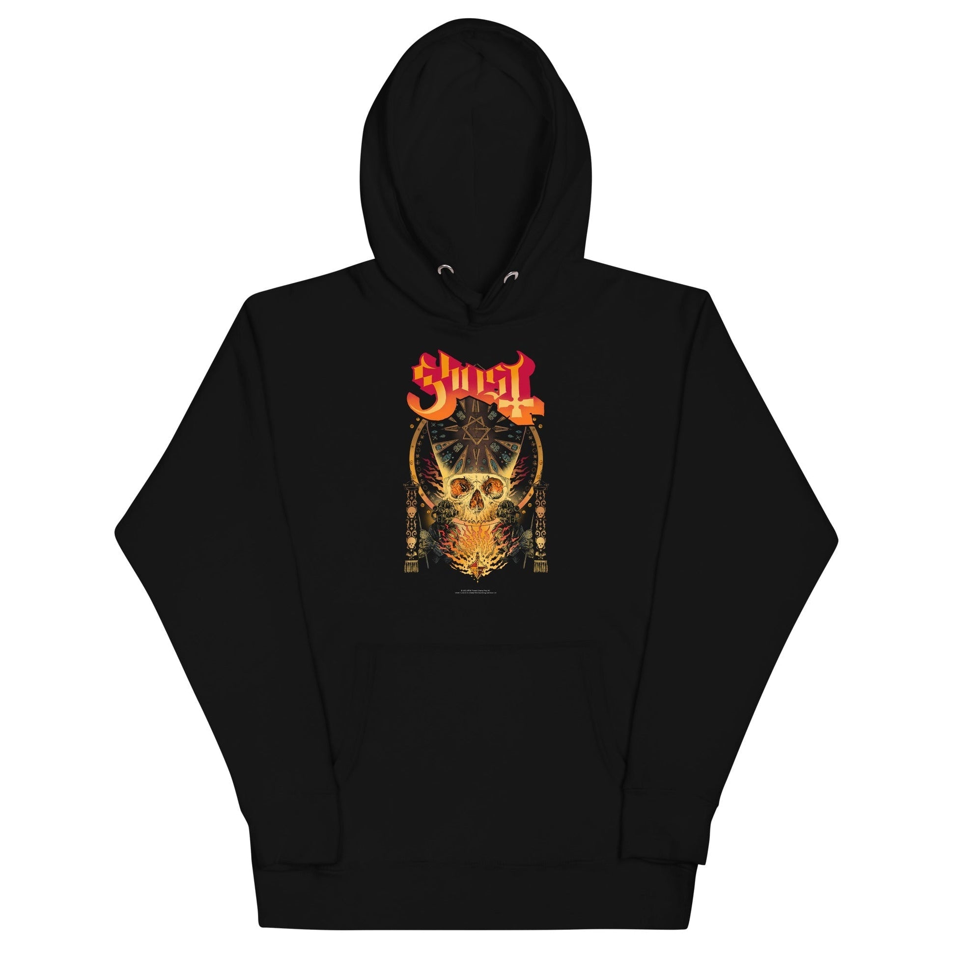 Ghost - Flaming Logo Hoodie Black