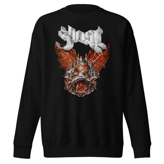 Ghost - Gilded Logo Sweatshirt Black