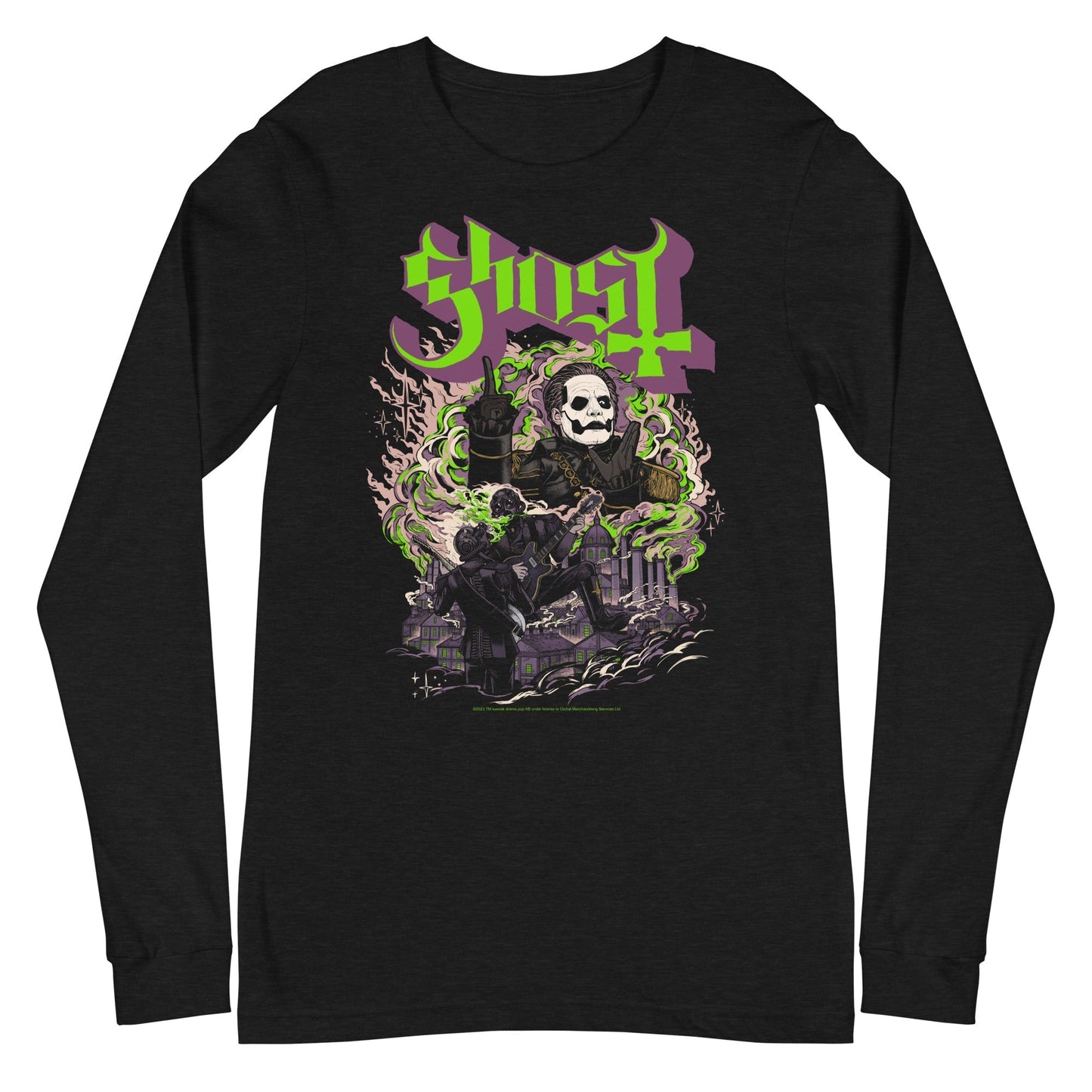 Ghost - Graveyard Long Sleeve T-Shirt Black