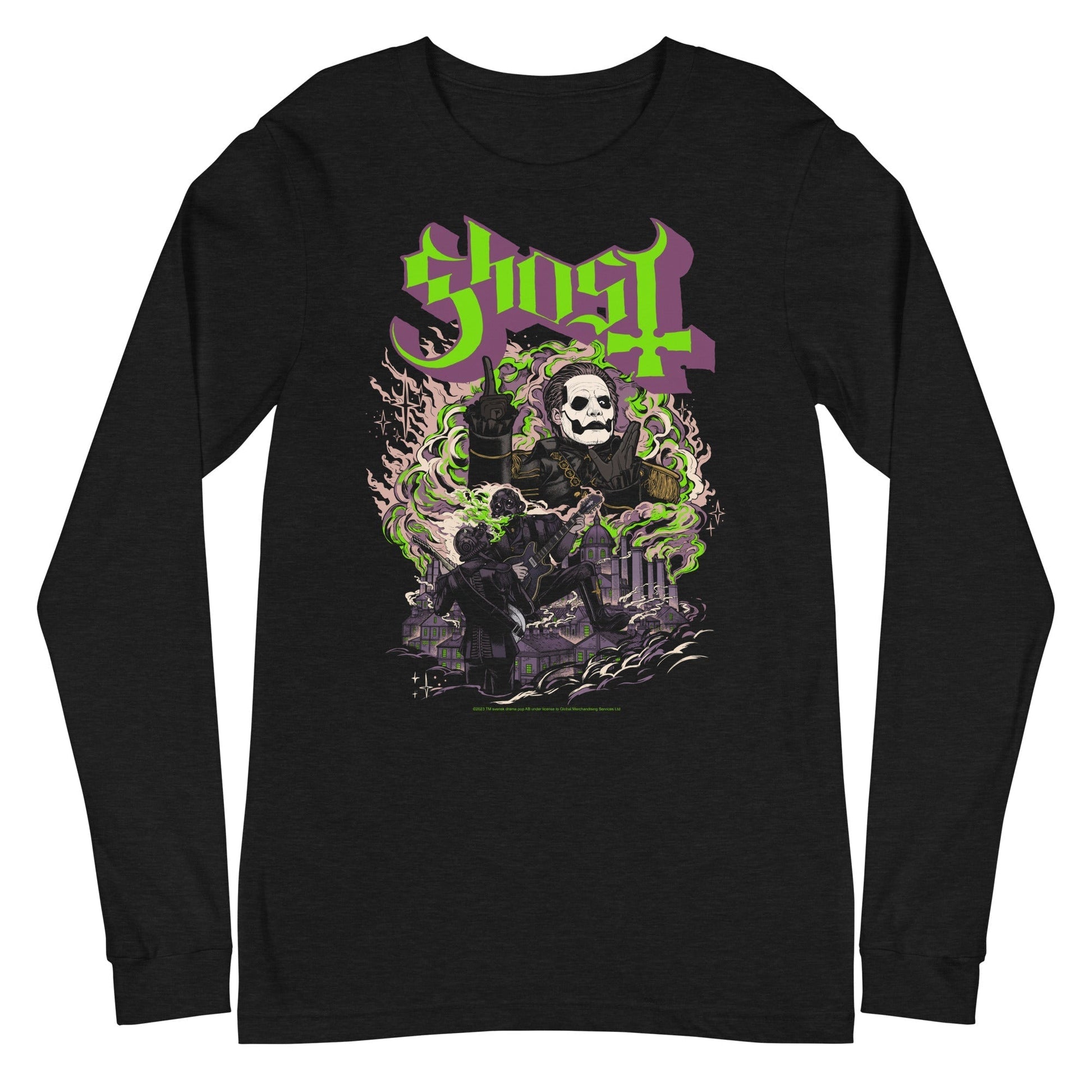 Ghost - Graveyard Long Sleeve T-Shirt Black