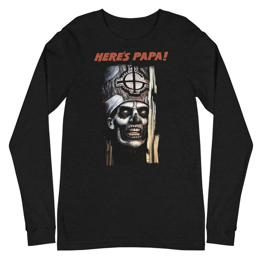 Ghost - Here's Papa Long Sleeve T-Shirt Black
