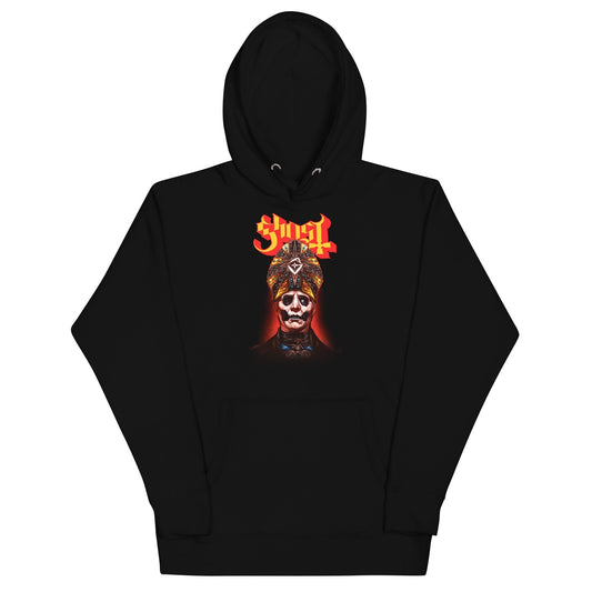Ghost - Red Glow Hoodie Black