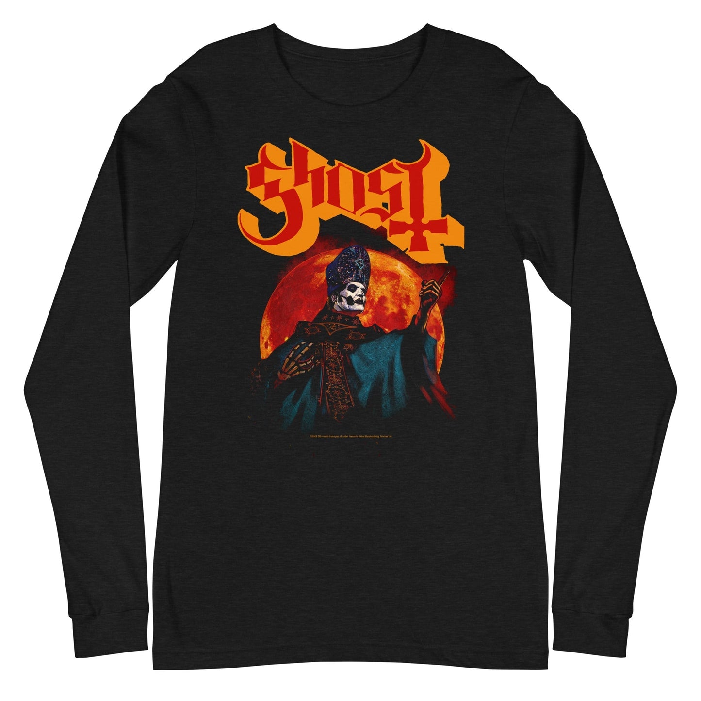 Ghost - Red Moon Long Sleeve T-Shirt Black