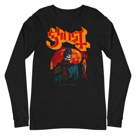 Ghost - Red Moon Long Sleeve T-Shirt Black