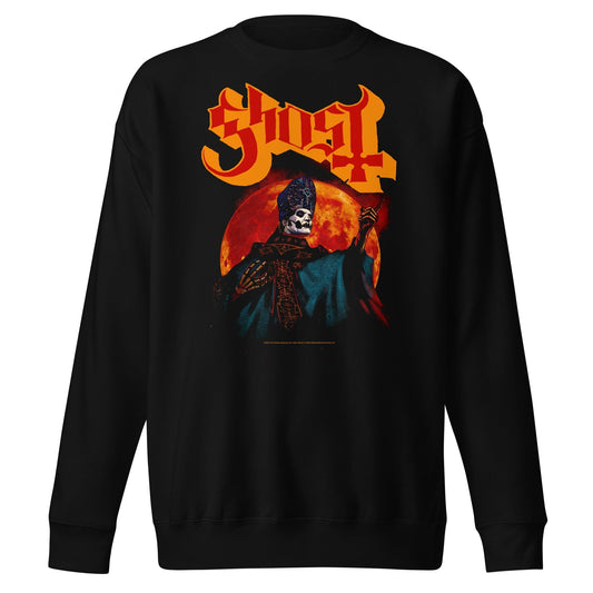 Ghost - Red Moon Sweatshirt Black