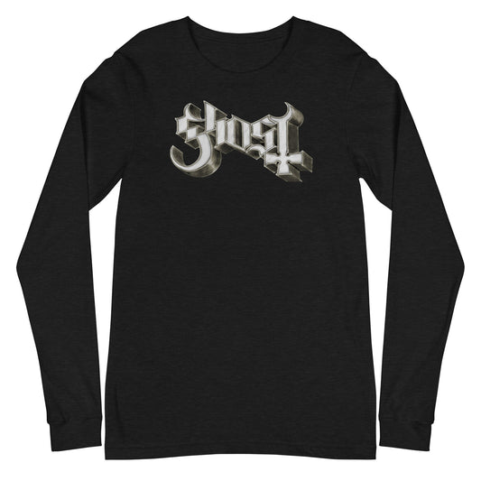 Ghost - Sliver Logo Long Sleeve T-Shirt Black