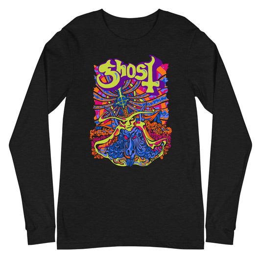 Ghost - Stained Glass Long Sleeve T-Shirt Black