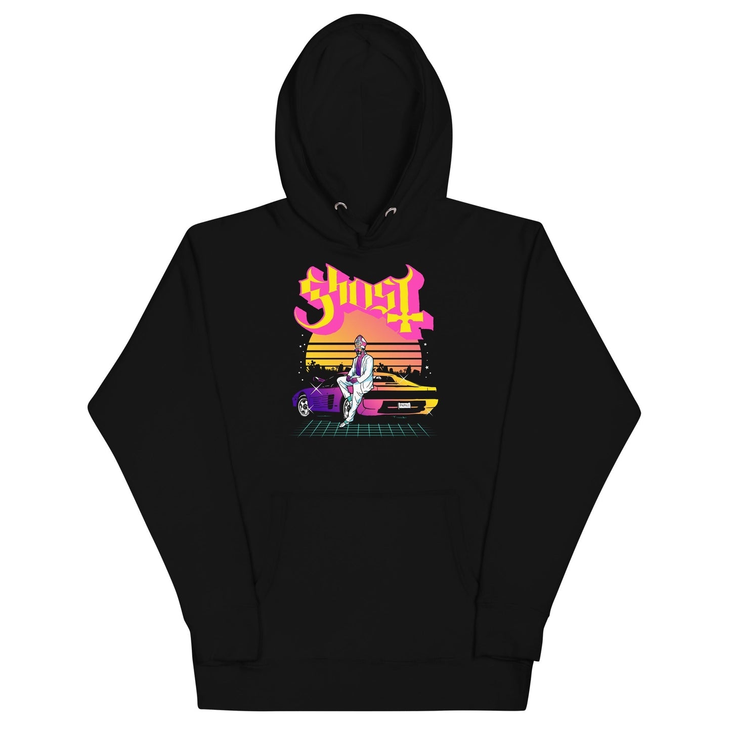 Ghost - Sunset Car Hoodie Black